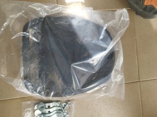 Maleta CON soporte Givi Negra y Plateada Nueva