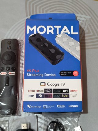 TV Stick Mortal 4k Plus Google TV 8/128gb Wifi 6