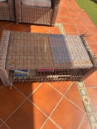 Sofá 3 plazas y 2 sillones de jardín