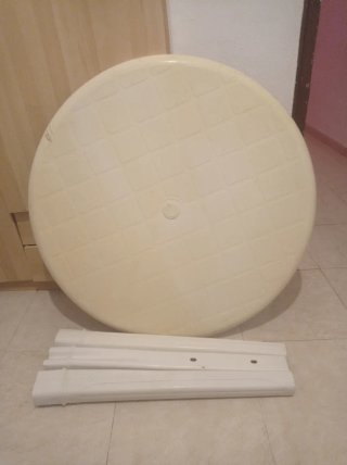 Tavolo rotondo da giardino/campeggio