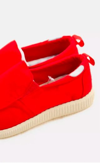 Sneakers nautiche rosse da uomo