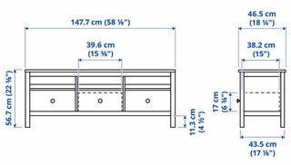 Mueble TV IKEA HEMNES Barnizado