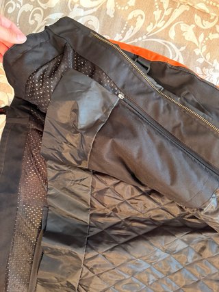 Chaqueta Moto Naranja y Negra