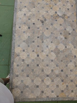 Mesa Rectangular Mosaico Piedra y Metal.tengo 2.