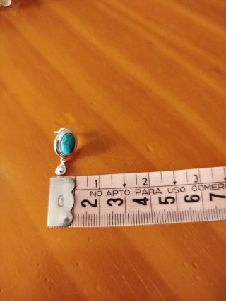 Conjunto pulsera y pendientes piedra azul