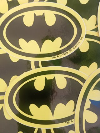 Lote 3 pegatinas Batman 1989 DC Comics