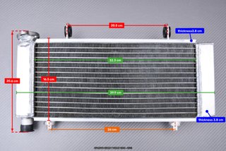 Radiador CFMOTO 650MT / 700MT 2016 2025 600 700 MT