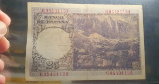 Billete 25 pesetas 1946 Banco de España