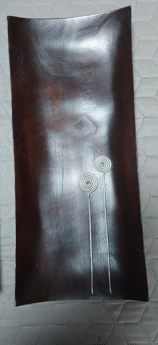 Bandejas decorativas madera (2 unidades)