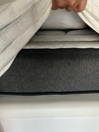 Cama nido 90cm polipiel blanca con colchones