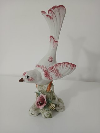 Vaso Ceramica Uccello LE Italy Nove Bassano