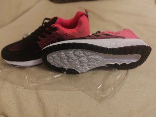 Zapatillas deportivas mujer rosas y negras