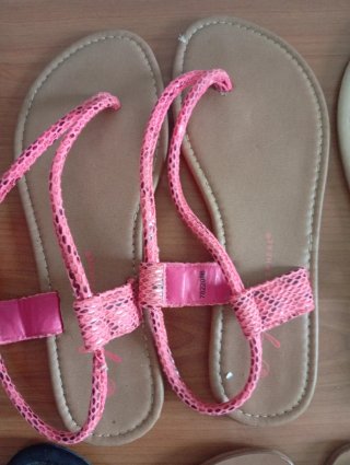Lote 4 Pares Sandalias Planas Mujer Talla 38