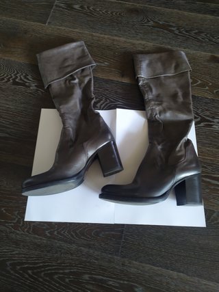 Stivali JFK in pelle grigio