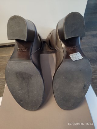 Stivali JFK in pelle grigio