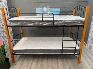 Litera Doble Cama 90cm Madera y Metal