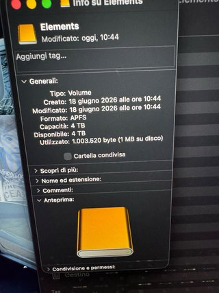 WD Elements Hard Disk Esterno Nero 4 terabyte