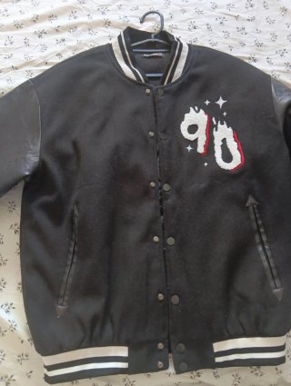 Chaqueta Fangoria Talla XL Negra y Blanca