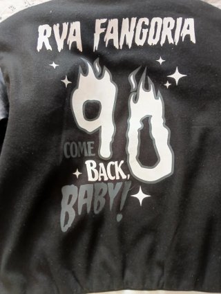 Chaqueta Fangoria Talla XL Negra y Blanca