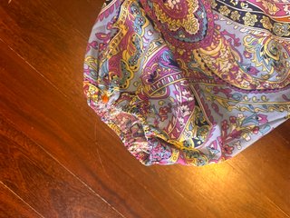 Pantalón estampado ancho de mujer