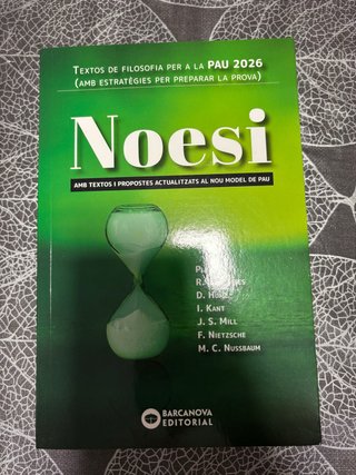 Noesi. Textos de filosofia per a les PAU 2026