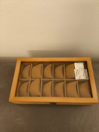 Scatola porta orologi in legno