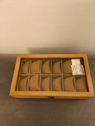 Scatola porta orologi in legno