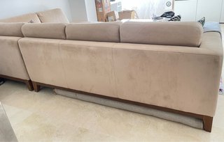 Sofá rincon Natuzi tela beige. Urge venta(mudanza)
