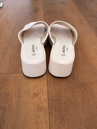 Sandalias Monki Blancas Plataforma