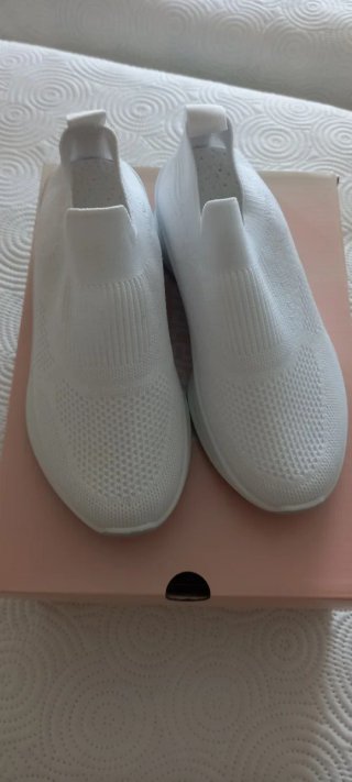 Scarpe da ginnastica bianche slip-on