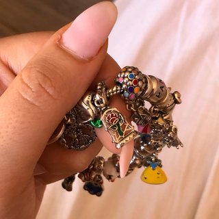 Pandora Disney Rosa Incantata Bella Bestia Charm