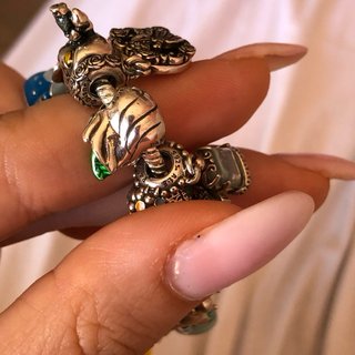 Pandora Disney Rosa Incantata Bella Bestia Charm