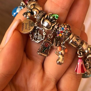Pandora Disney Rosa Incantata Bella Bestia Charm