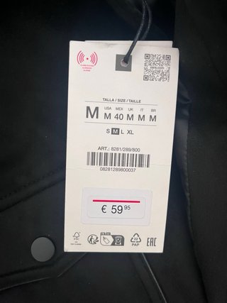 Chaqueta Zara Negra Hombre