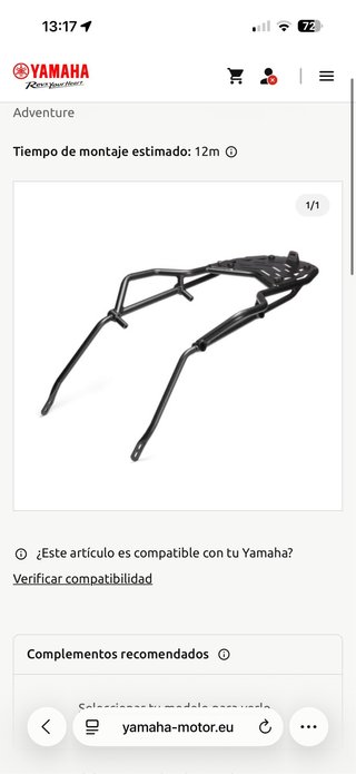 Portaequipajes Yamaha Tenere 2021