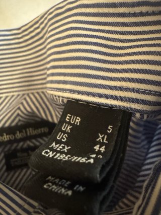 Camisa Pedro del Hierro Rayas Azul Caballero