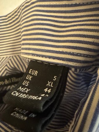 Camisa Pedro del Hierro Rayas Azul Caballero