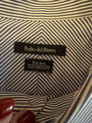 Camisa Pedro del Hierro Rayas Azul Caballero