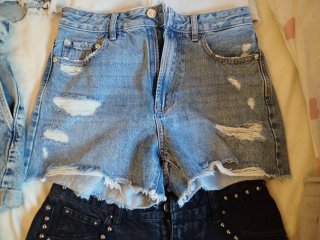 Pantalones cortos vaqueros mujer
