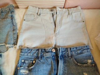 Pantalones cortos vaqueros mujer