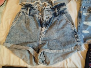 Pantalones cortos vaqueros mujer