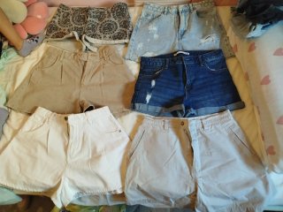 Pantalones cortos vaqueros mujer