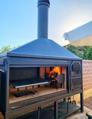 Barbacoa Premium Con Parrilla Regulable