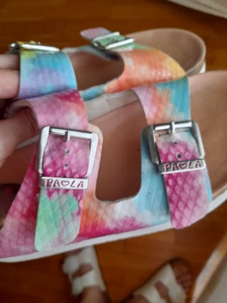 Sandalias Paola Talla 39 Multicolor