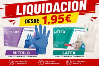 Guantes Látex y Nitrilo Desechables 1000 Unidades