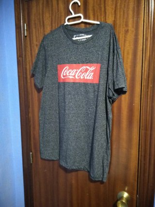 Camiseta Coca-Cola gris talla L