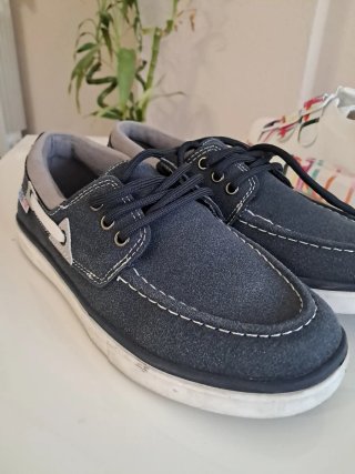 Zapatillas náuticas niño azul marino