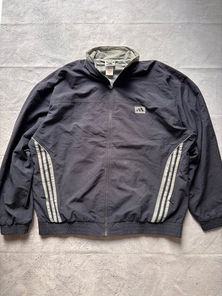 Chaqueta Adidas Negra y Gris