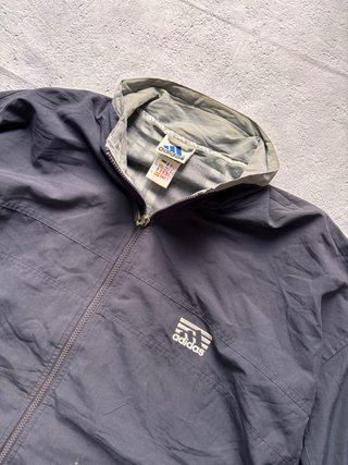 Chaqueta Adidas Negra y Gris