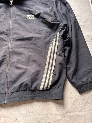 Chaqueta Adidas Negra y Gris